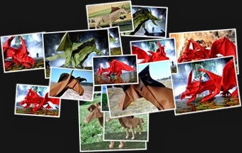 View Dragons and Horses Origami