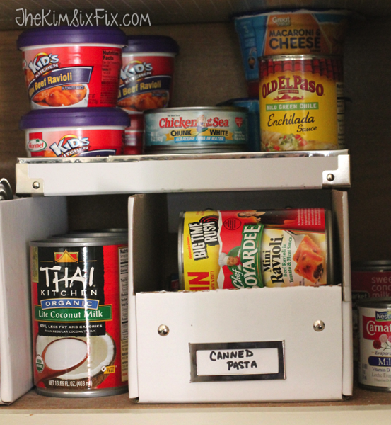 Organizing the Cans in Your Pantry for less than 50 Cents! - The Kim Six Fix