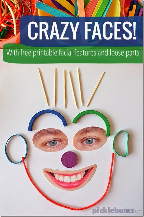 Crazy Faces Kid Activities Crazy Faces Kid Activities #toddler #preschool #kidsactivities