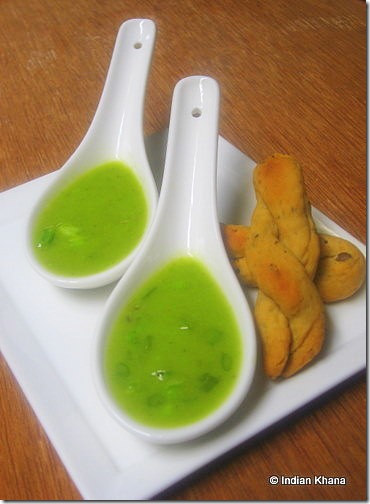 Spring Onion and Peas Soup Recipe4