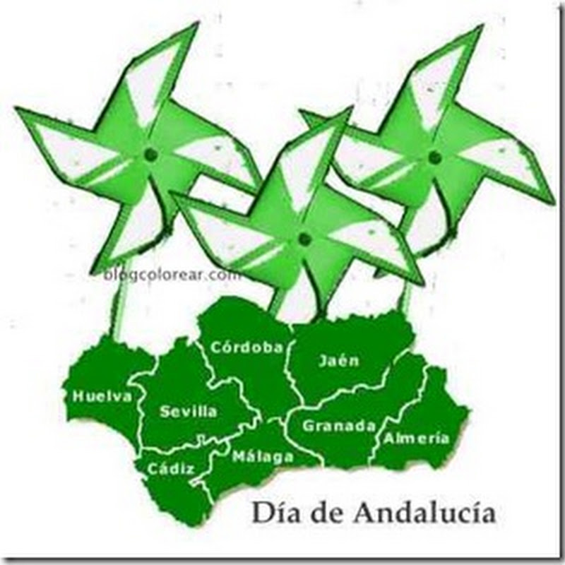 Molinillos de viento Día de Andalucía para niños