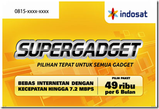 Kartu Indosat Super Gadget