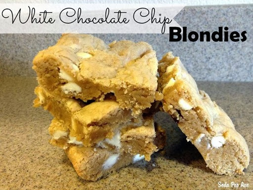 White Chocolate Chip Blondies Banner