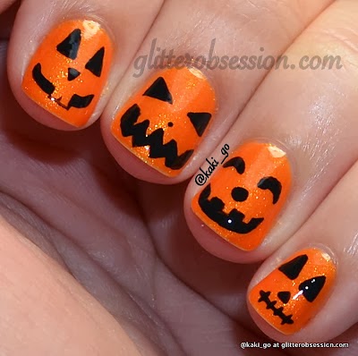 Pynkstarr: Blogtober day 2, Oct 2nd - nail tutorials for Halloween