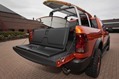 “When Ram isn’t hard at work, it’s back to the beach with the Ram Sun Chaser show truck, featuring a makeshift shower kit and concept “Flip-Up” seatback tailgate. It is one of 20 Mopar-modified vehicles that are headed to the 2013 SEMA show in Las Vegas in November.”