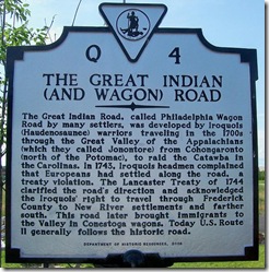 The Great Indian (and Wagon) Road  Marker Q-4