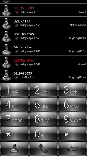 Dialer Gloss White Theme