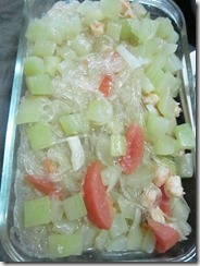 sotanghon soup with upo and shrimps, 240baon
