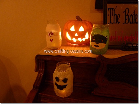 Halloween Luminaries from a Mason jar (11)