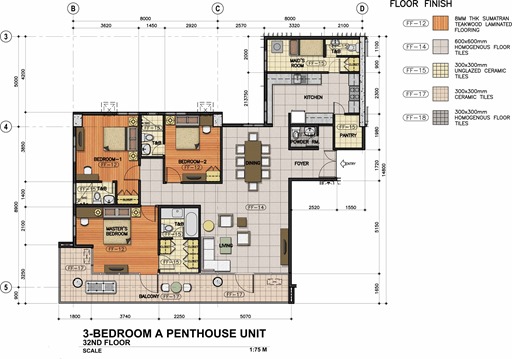 3 BEDROOM PENTHOUSE-A