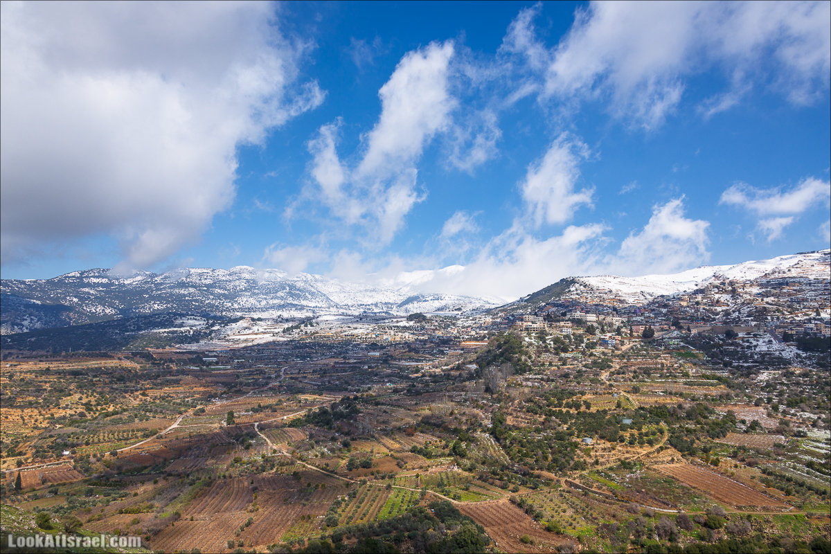 LookAtIsrael.com - Снег в крепости Нимрод, Израиль | Snow in Nimrod fortress, Israel | שלג במבצר נמרוד