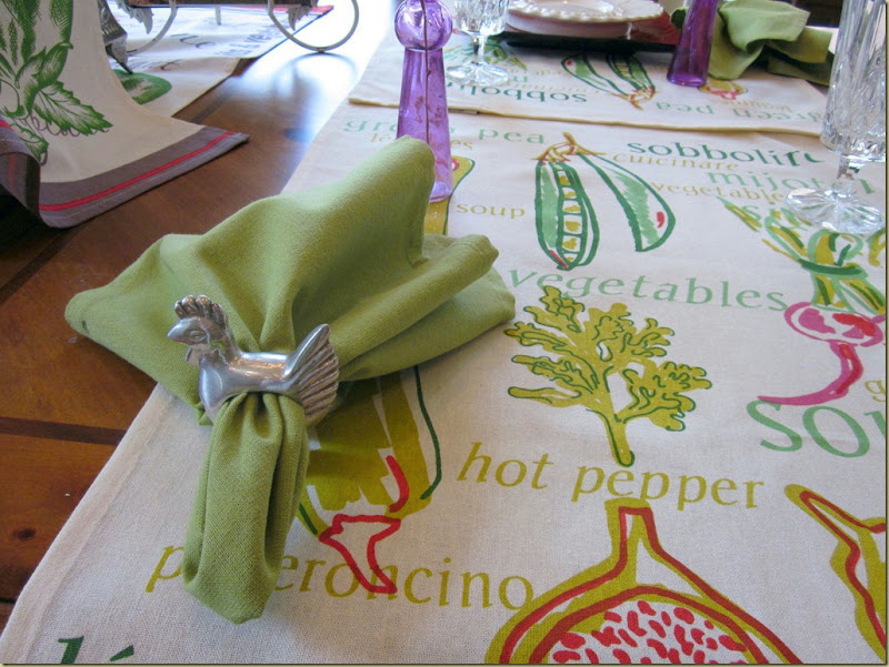 artichoke table napkin done