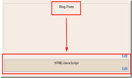 Dragging HTML/JavaScript in Blogger