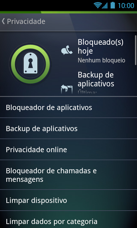   AVG Antivírus PRO para Android: captura de tela 