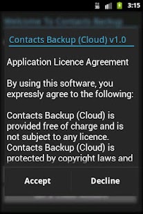 Contacts Backup