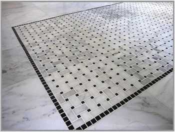 Carrara Basketweave Floor