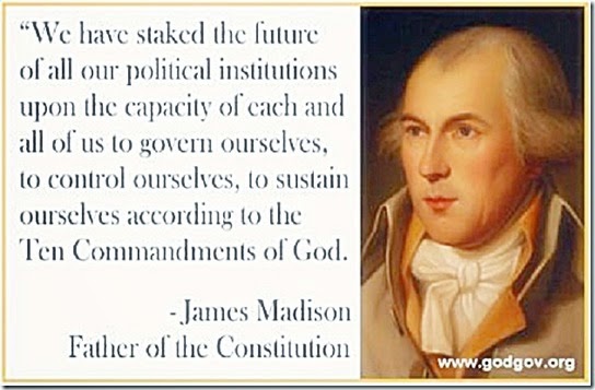 Sustain Govt by 10 Commandments - J. Madison