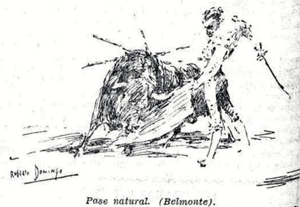 1933-02-04 (La Voz-Teoria) Belmonte dibujo de Roberto Domingo)
