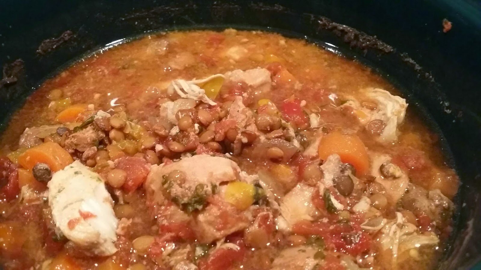 The Lawyered Delicatessen Moroccan Slow Cooker Chicken and Lentil Stew