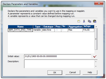 informatica mapping variable