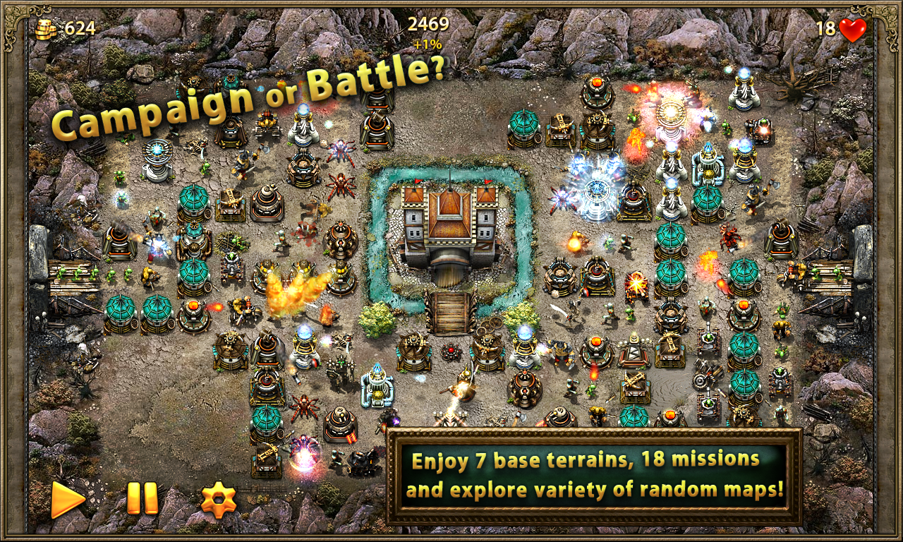 Android application Myth Defense LF screenshort