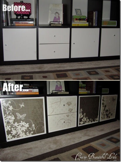 friday feature ikea expedit cabinet from my crazy beautiful life blog