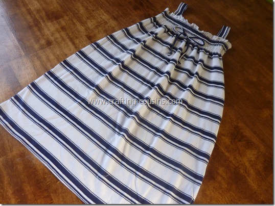 Turn a Tee Shirt Into a Shirred Sundress-tutorial from the Crafty Cousins (10)