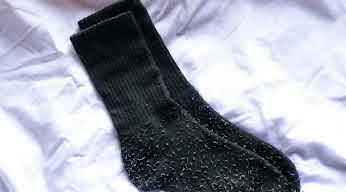 1年履いたヒートテック靴下