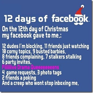 12 days of facebook