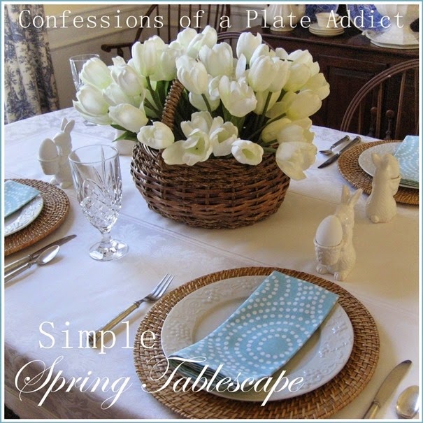 CONFESSIONS OF A PLATE ADDICT A Simple Spring Tablescape