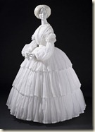Robe, 1855  Mousseline de coton 