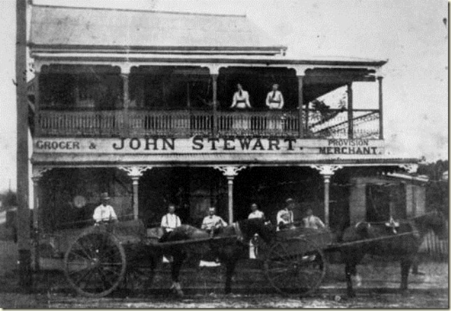 John Stewarts grocery store at Annerley around 1913