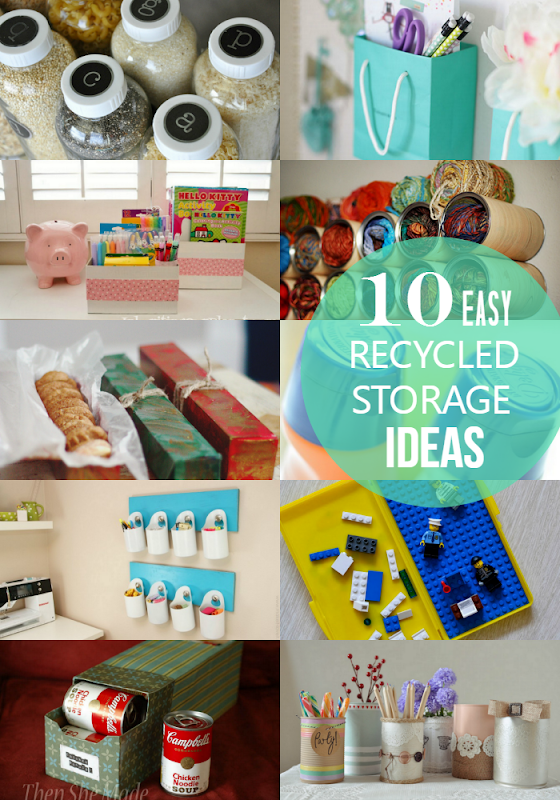 Round Up Recycled Storage Ideas