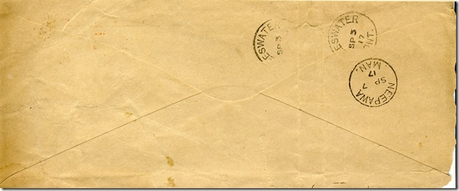 17 Aug 1917 Back of Envelope 