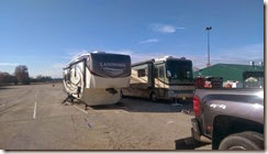 Our rigs parked at the Expo Center...