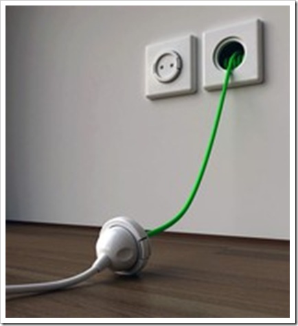 built in wall extension cord