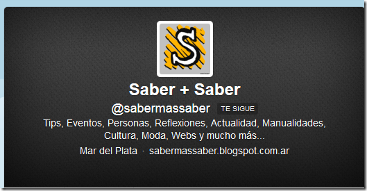 Saber mas Saber Twitter