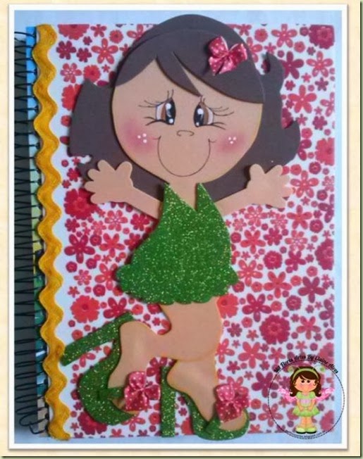 Caderno decorado Menina 1