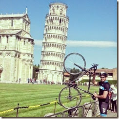 Brian, bike, Pisa