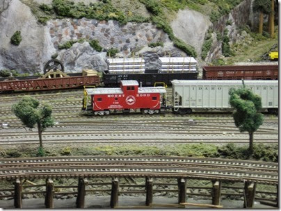 IMG_0402 Caboose X343 on the Mount Hood Model Engineers HO-Scale Layout in Portland, Oregon on March 8, 2008