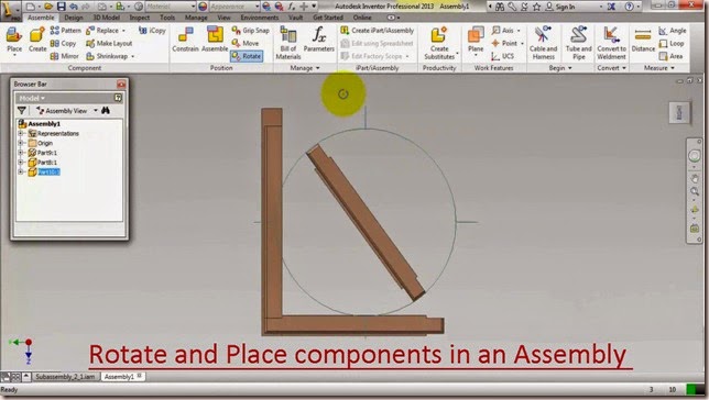 Rotate and Place components in an Assembly