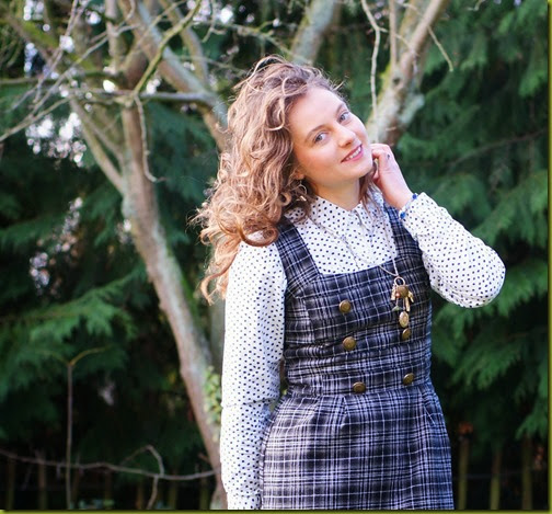 how to layer a pinafore dress in winter