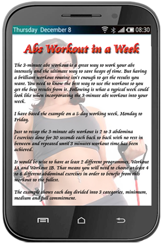 Abs Workout in a Week