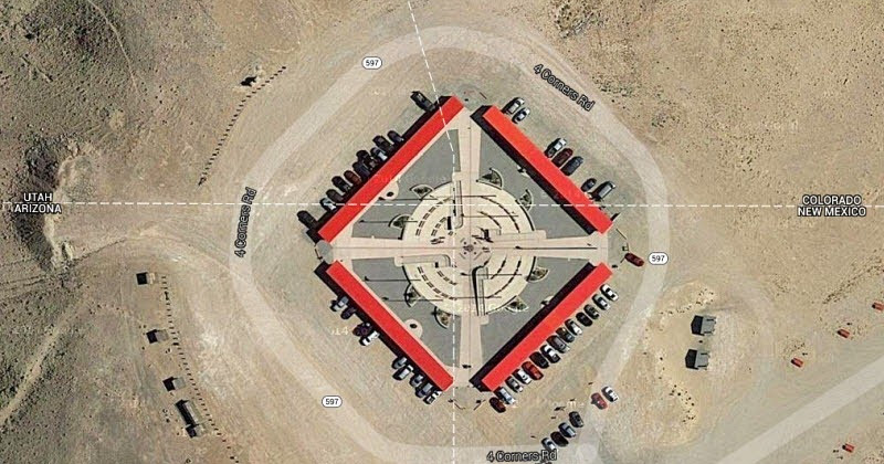 The Four Corners Monument Amusing Planet