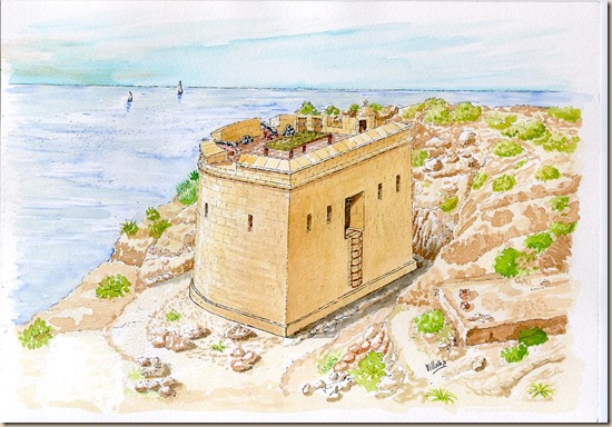 Recreació Castell de la Granadella (S.XVIII), Xàbia.