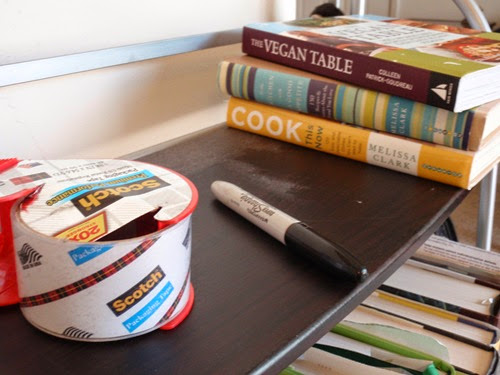 Packing Tape and Cookbooks