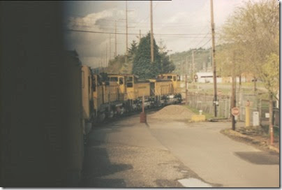 56154116-12 Riding the Weyerhaeuser Woods Railroad (WTCX) at Longview, Washington on May 17, 2005