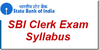 SBI Clerk Preliminary Main Exam Syllabus 2016