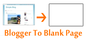 turn blogger to blank page