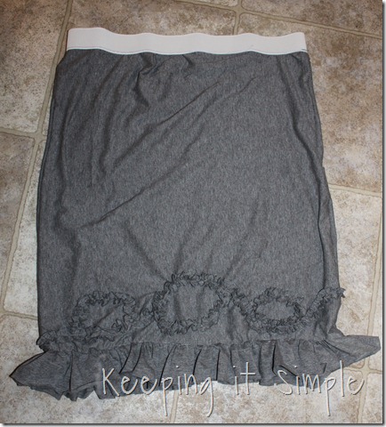 grey knit ruffle skirt (3)